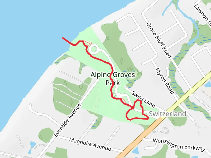 Alpine Groves Northern and Southern Trail