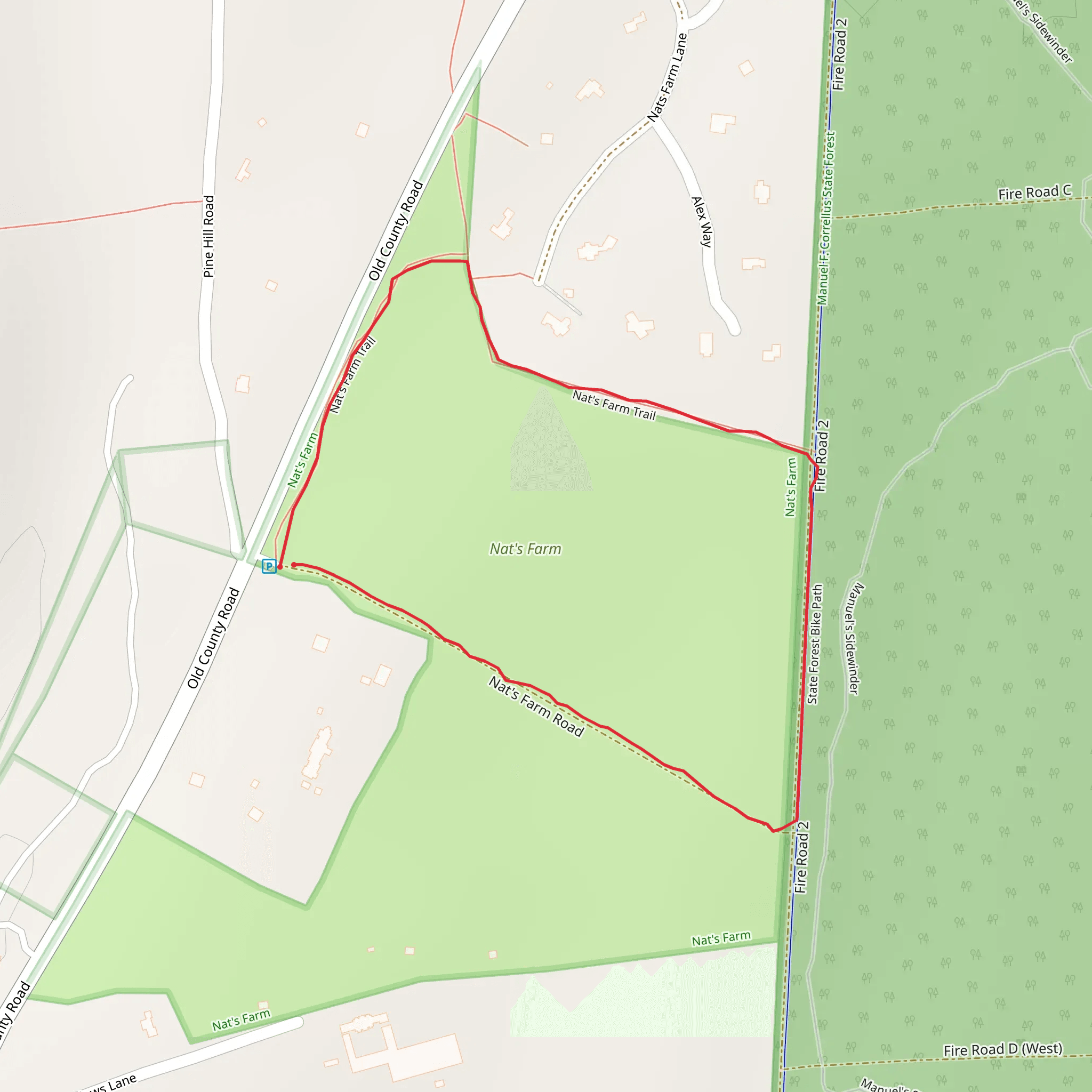 Old County Road Loop mobile static map