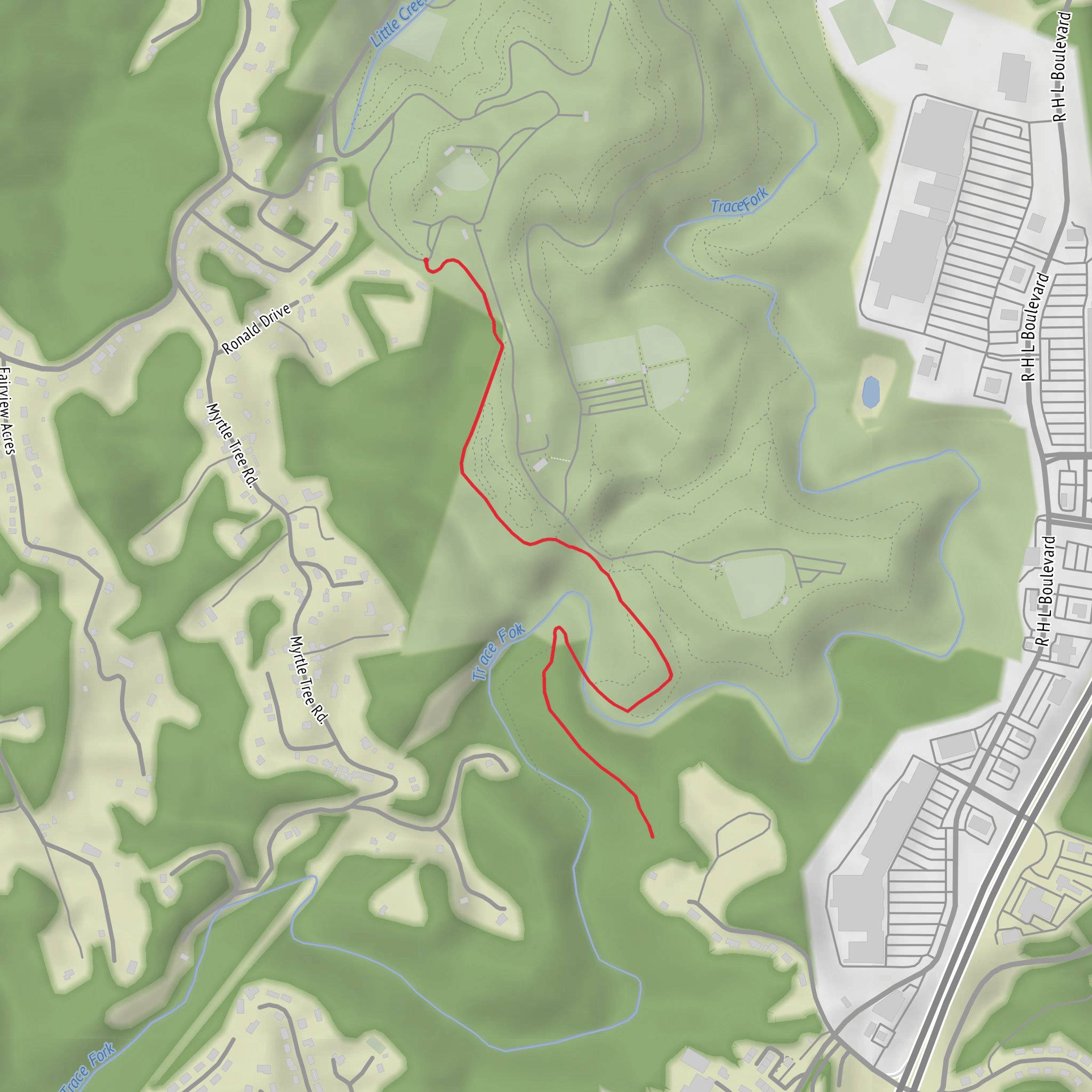 Spider City Trail mobile static map