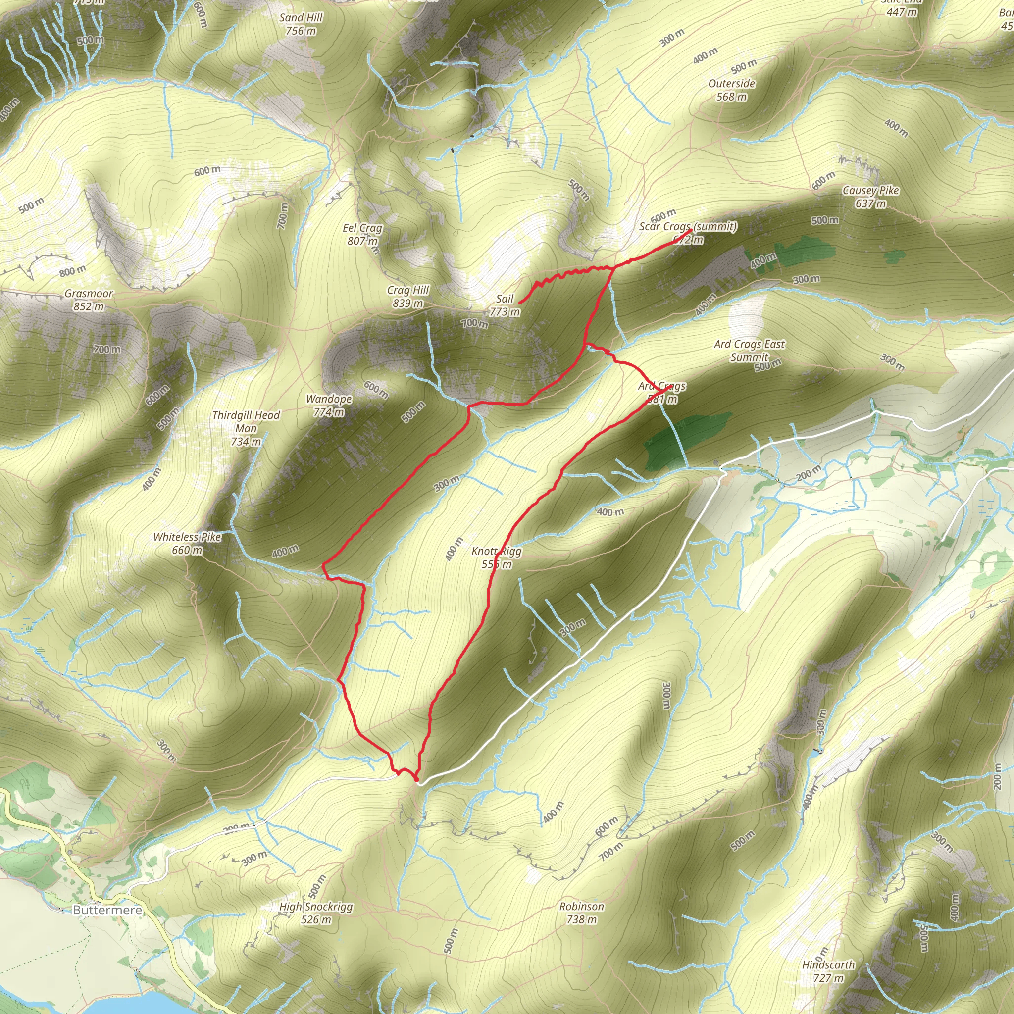 Newlands Round with Sail mobile static map