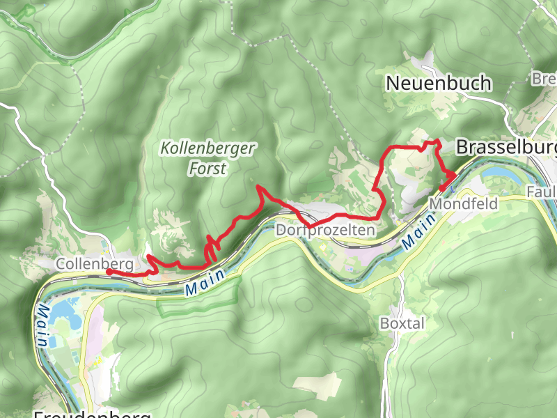 Collenberg to Stadtprozelten via Fraenkischer Marienweg Route 2