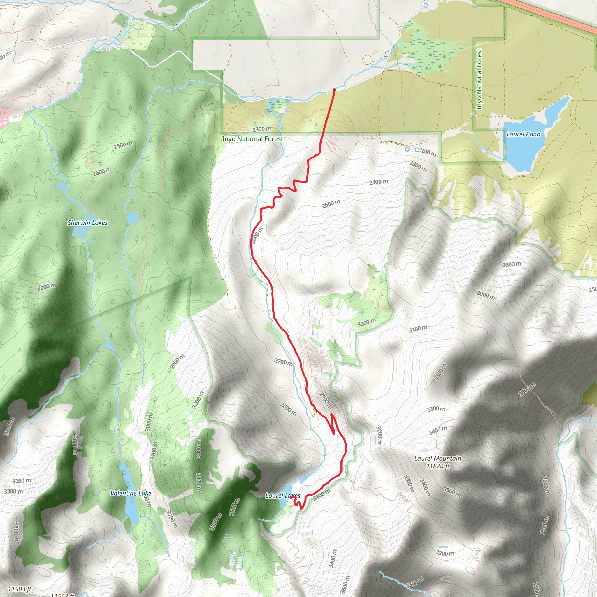 Laurel Creek and Lakes mobile static map