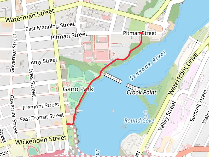 Gano Park Path - Pitman Street