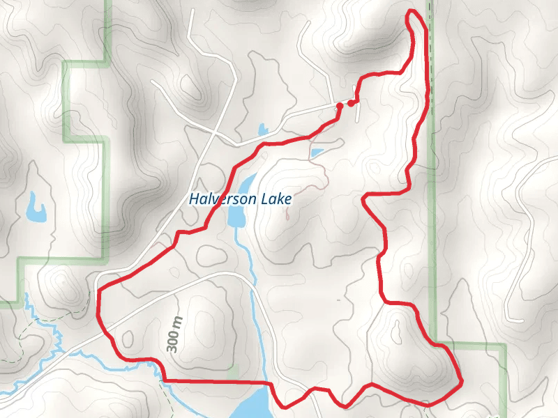 Halverson Lake and Twin Valley Lake via Driftless Horse Loop Trail