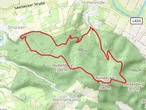 Schlingborn Route and Rumbecker Berg Route