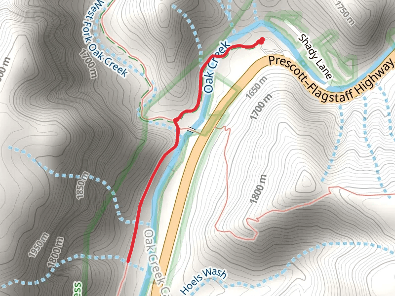 Oak Creek via West Fork Trail