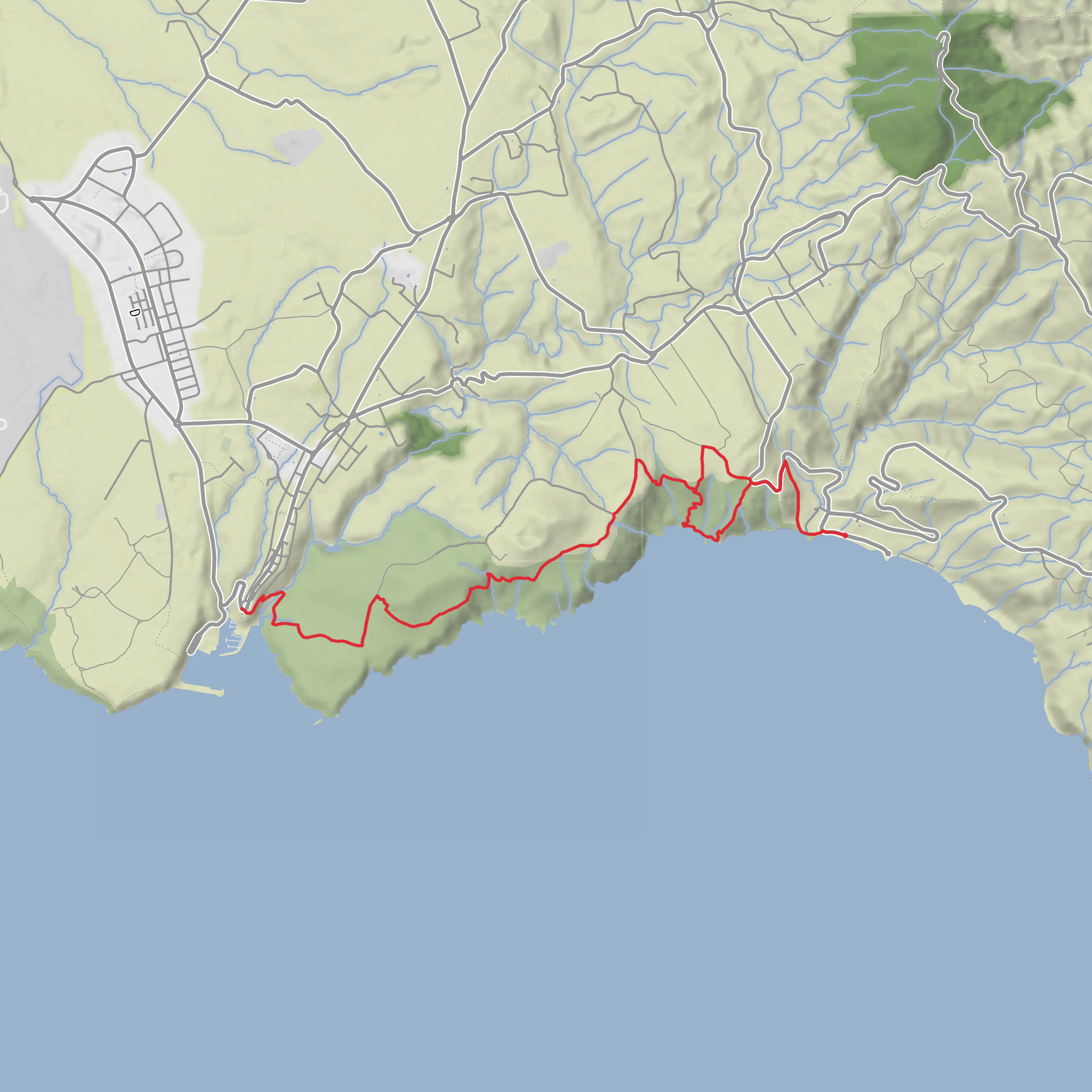 Costa Sul, Prainha and Pedreira do Campo - Santa Maria mobile static map