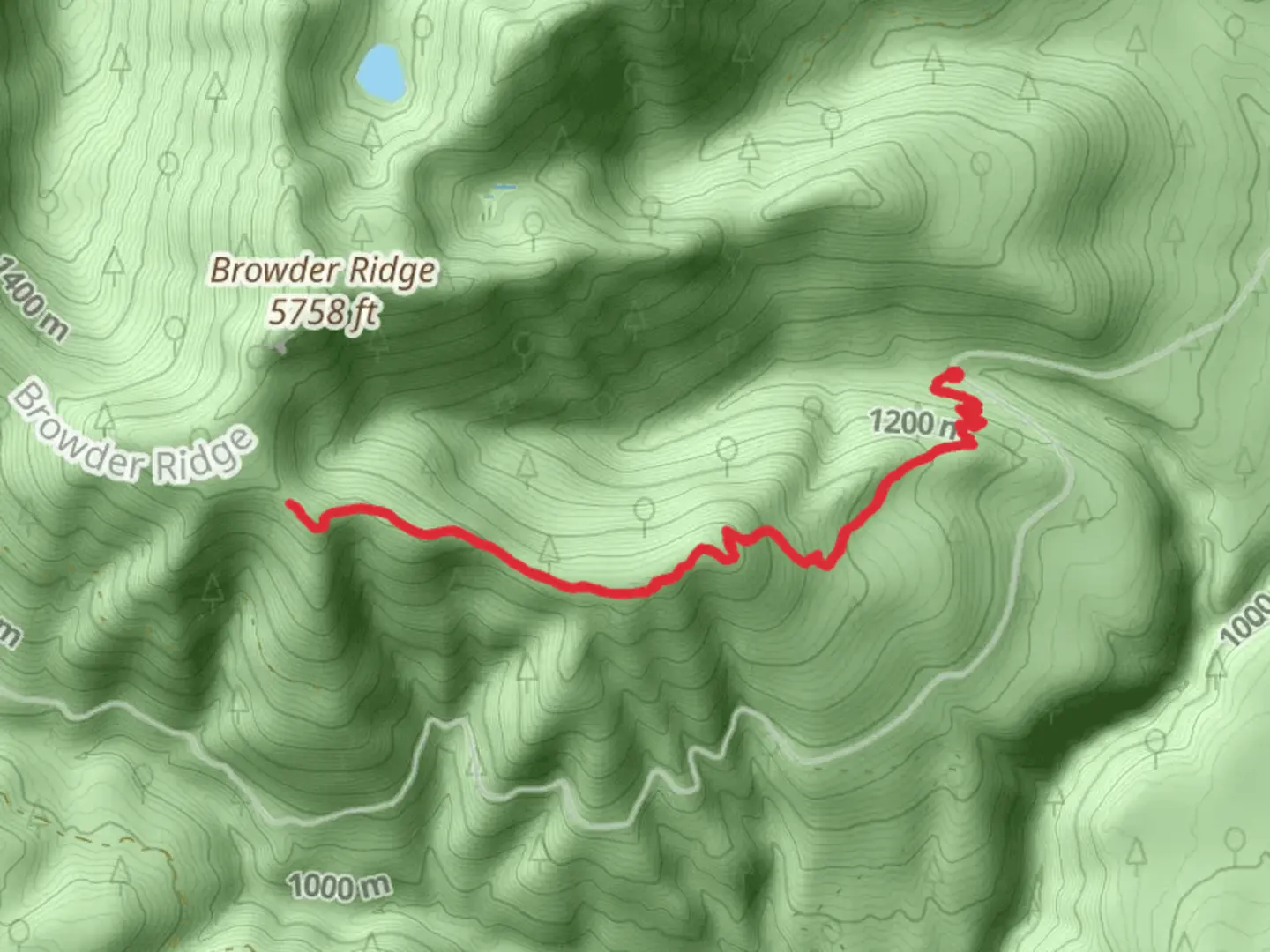 An image depicting the trail Gate Creek Trail and its surrounding area.