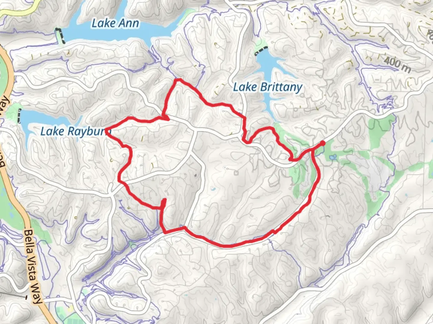 An image depicting the trail Rago and Back 40 Loop and its surrounding area.
