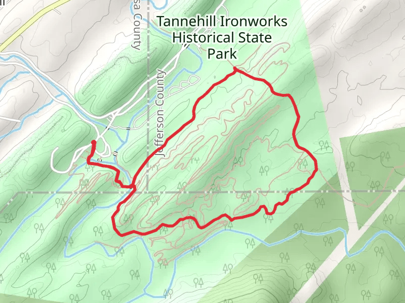 Slave Cementery Loop from Mud Creek