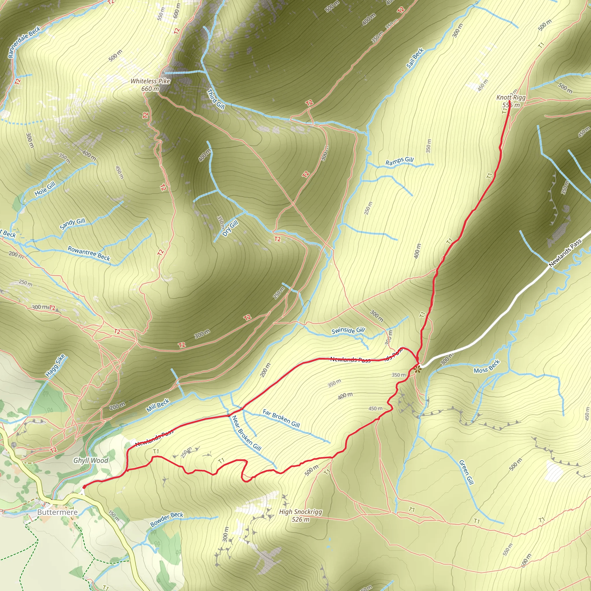 Knott Rigg mobile static map