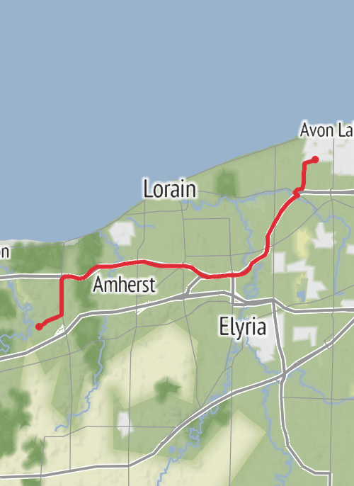 Lorain County Hiking mobile static map