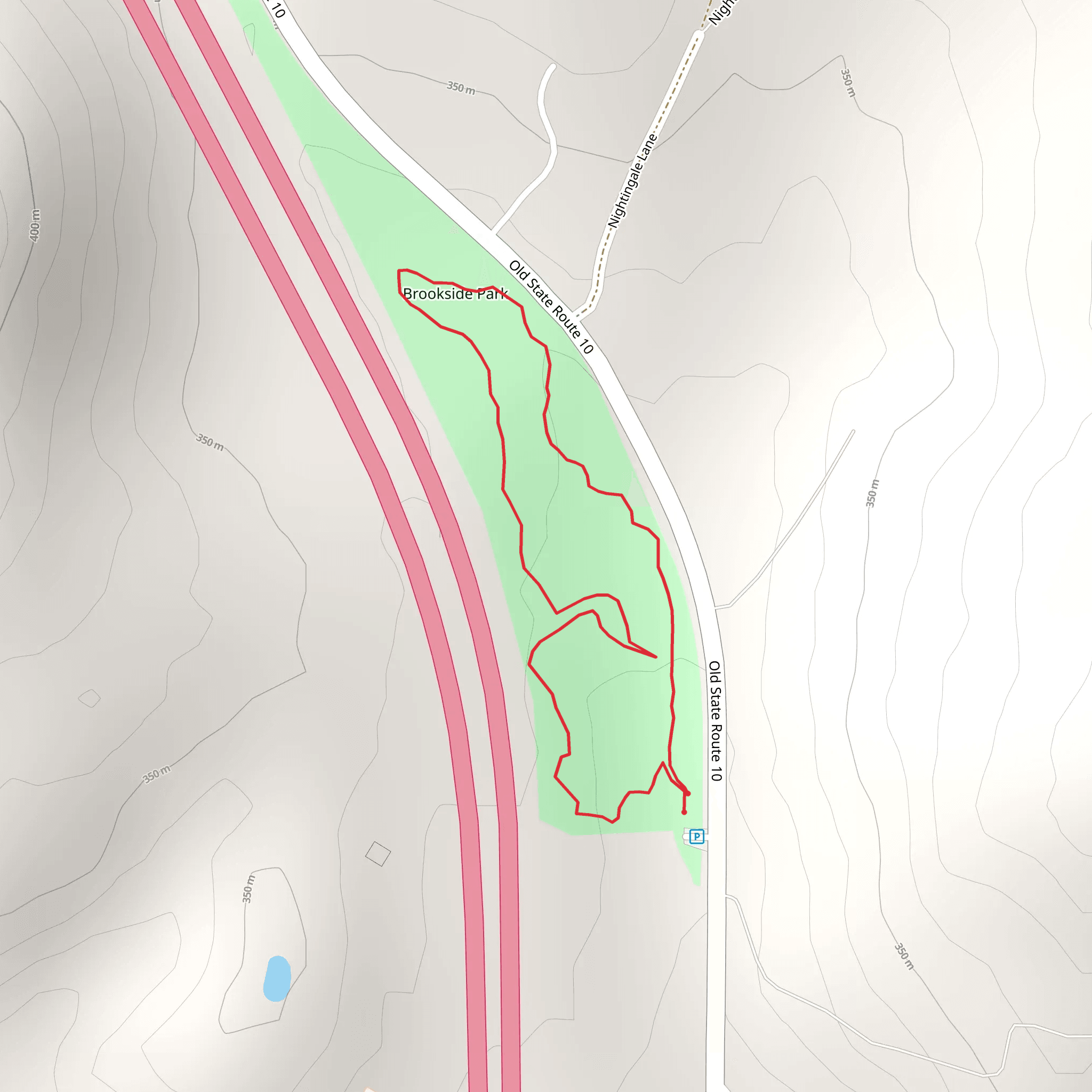 Skinner Brook Loop mobile static map