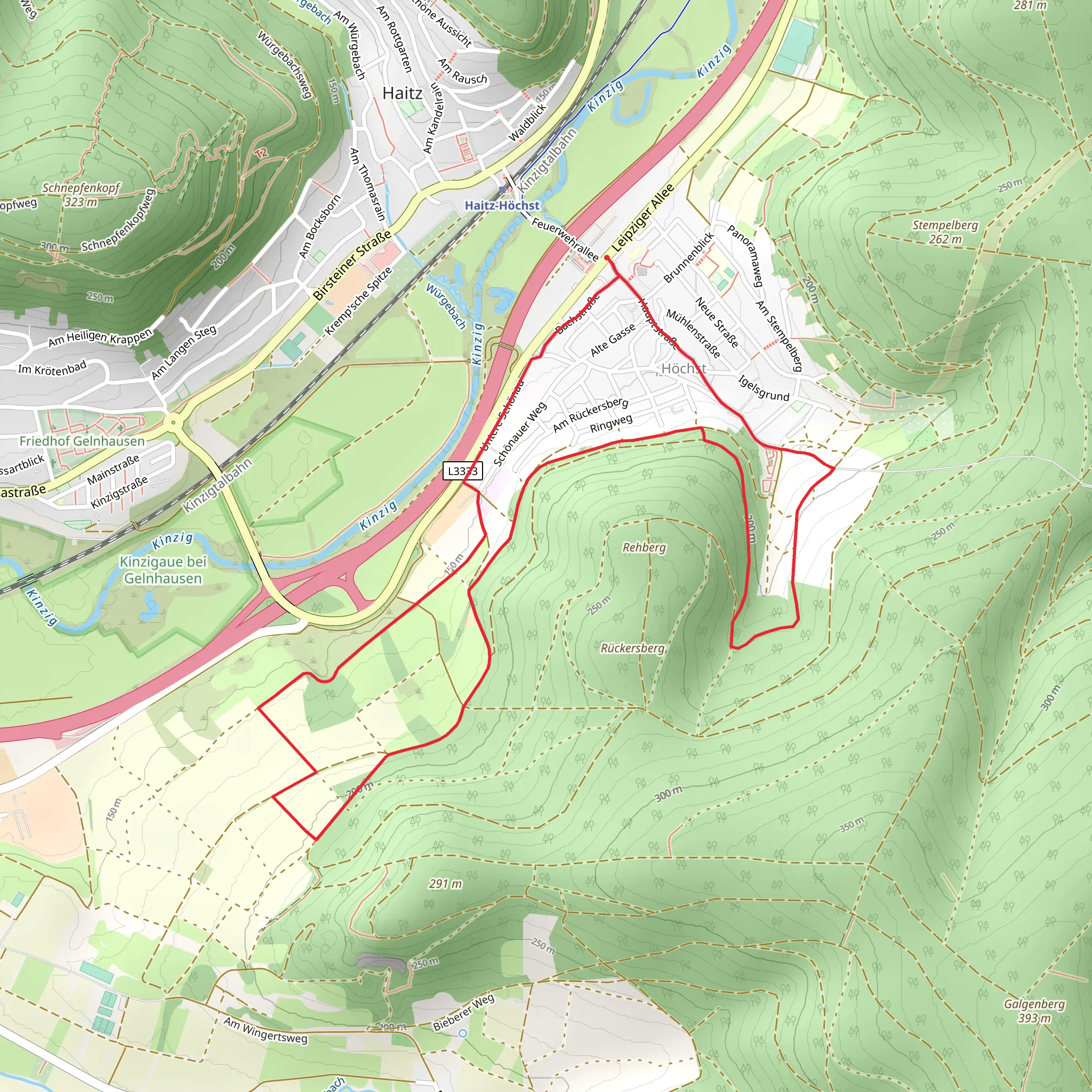 Kulturweg Gelnhausen 1 mobile static map