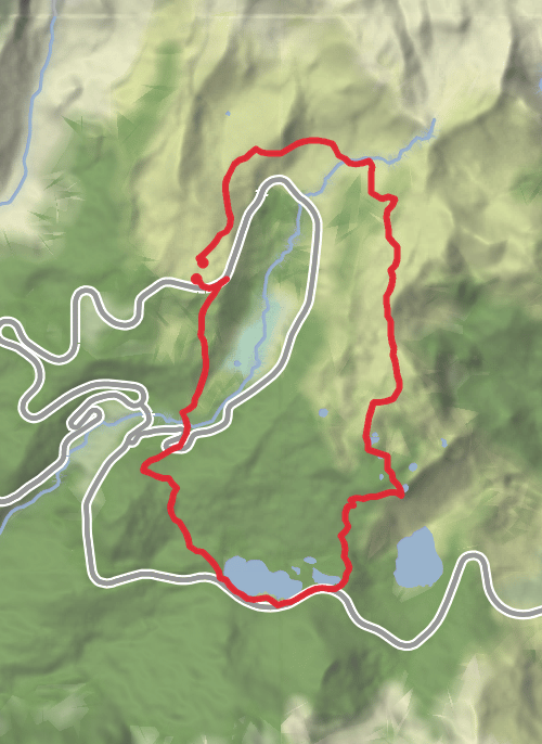 Hike from Paradise mobile static map