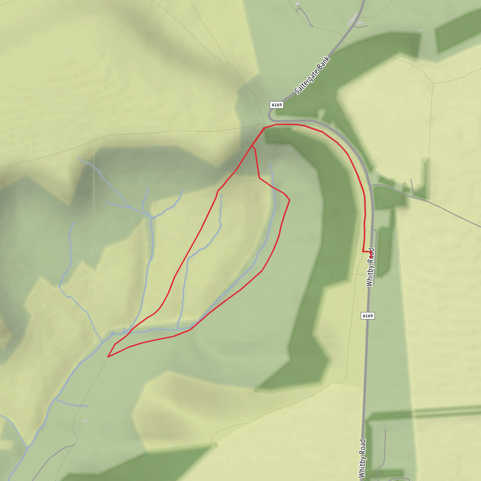 Hole of Horcum and Horcum Wood Loop mobile static map