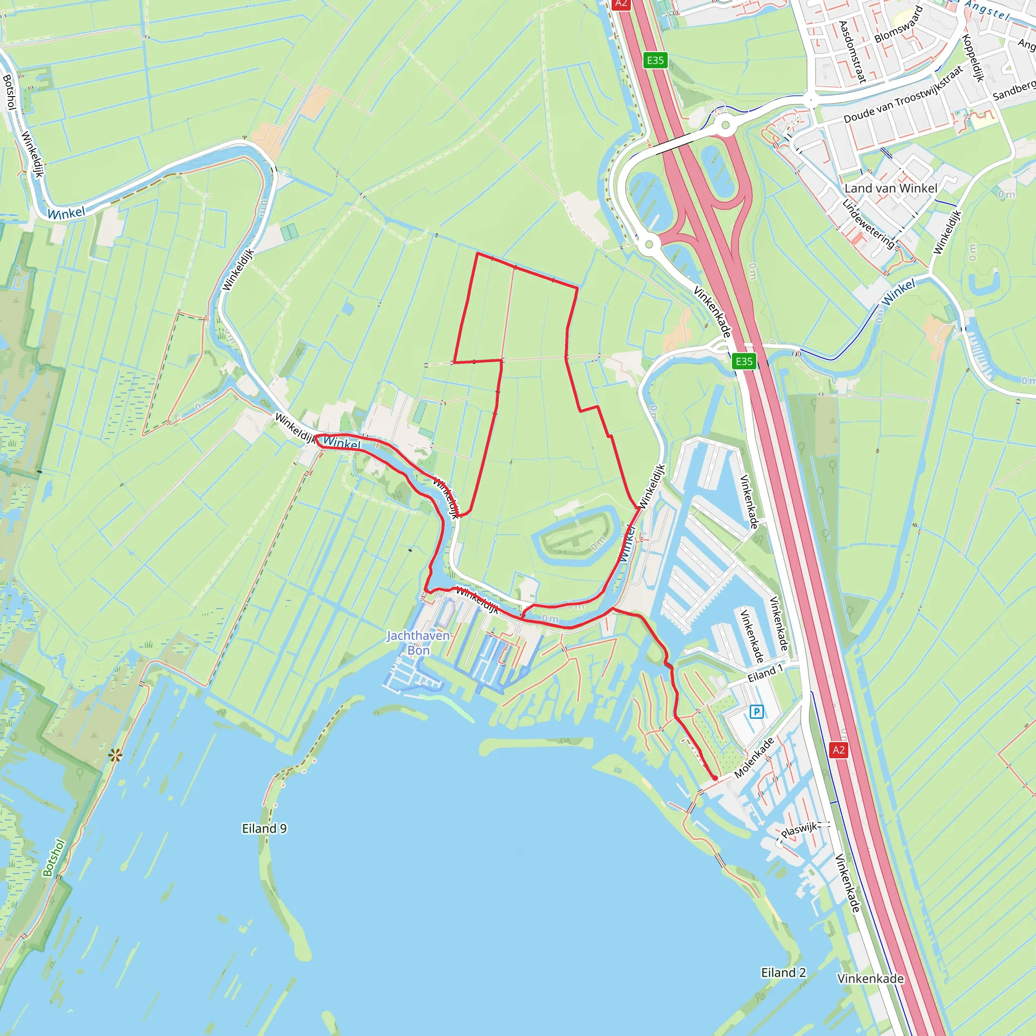 Nellesteinse Brug and Fort aan de Winkel Loop mobile static map