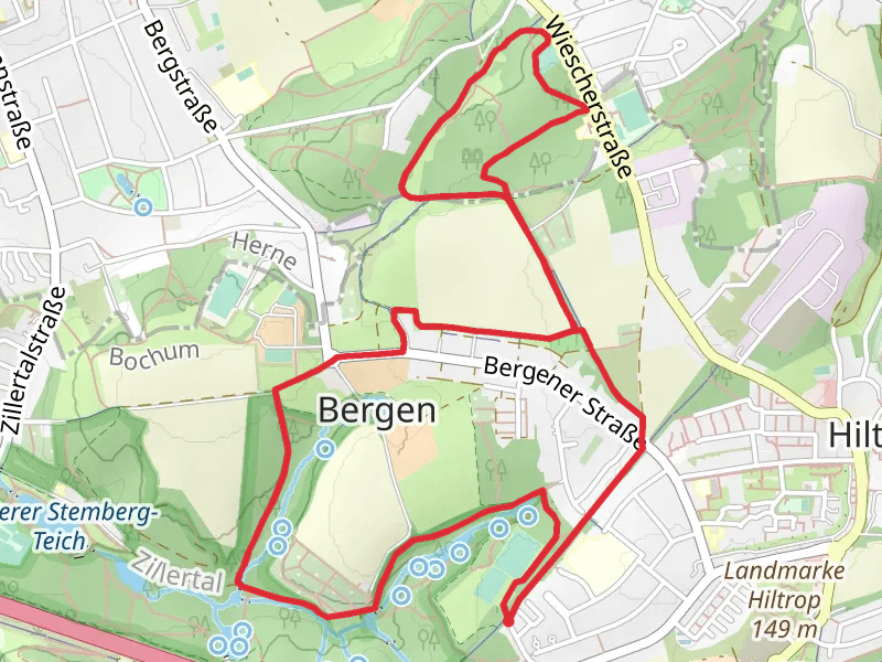 Rund um Bochum and Raute Katzenstein Gysenberg Loop