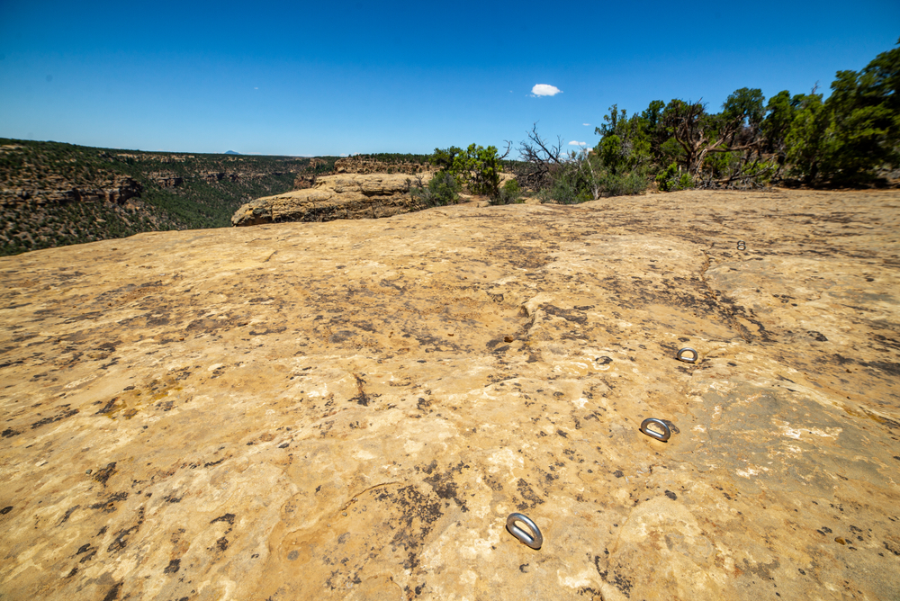An image depicting the trail Mesa Verde National Park and its surrounding area.