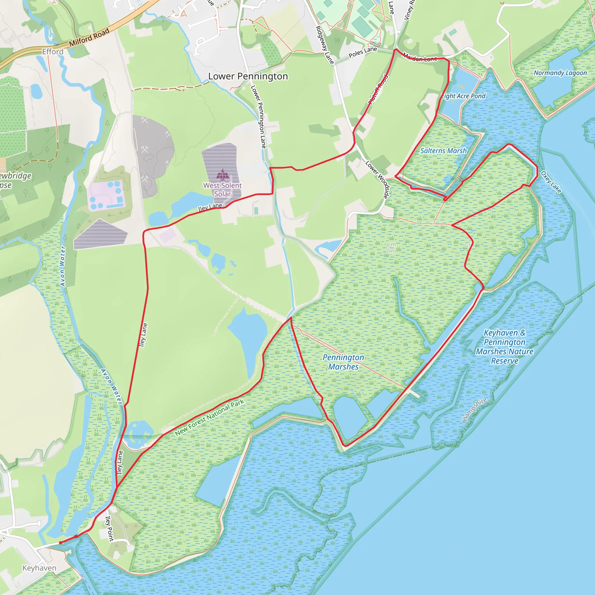 Four Acre Pond mobile static map