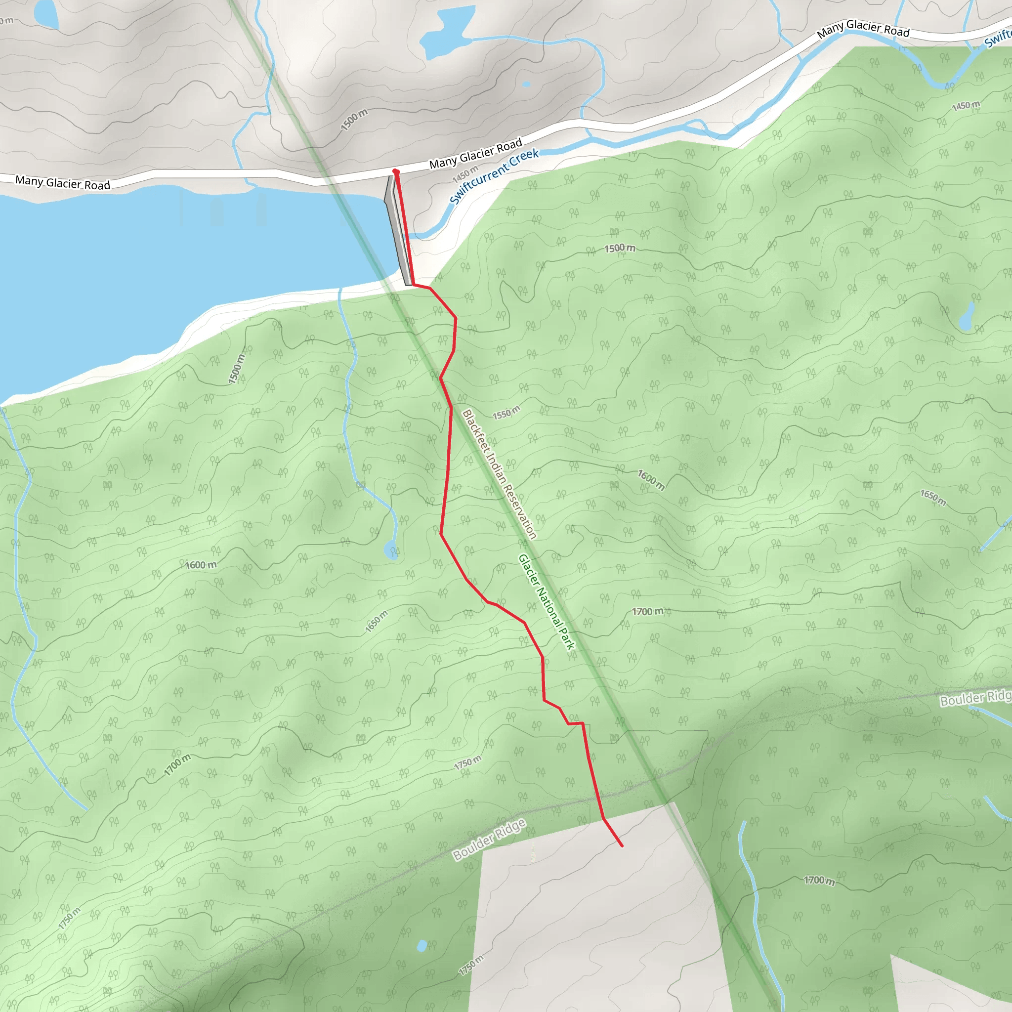 Sherburne Boundary Trail mobile static map