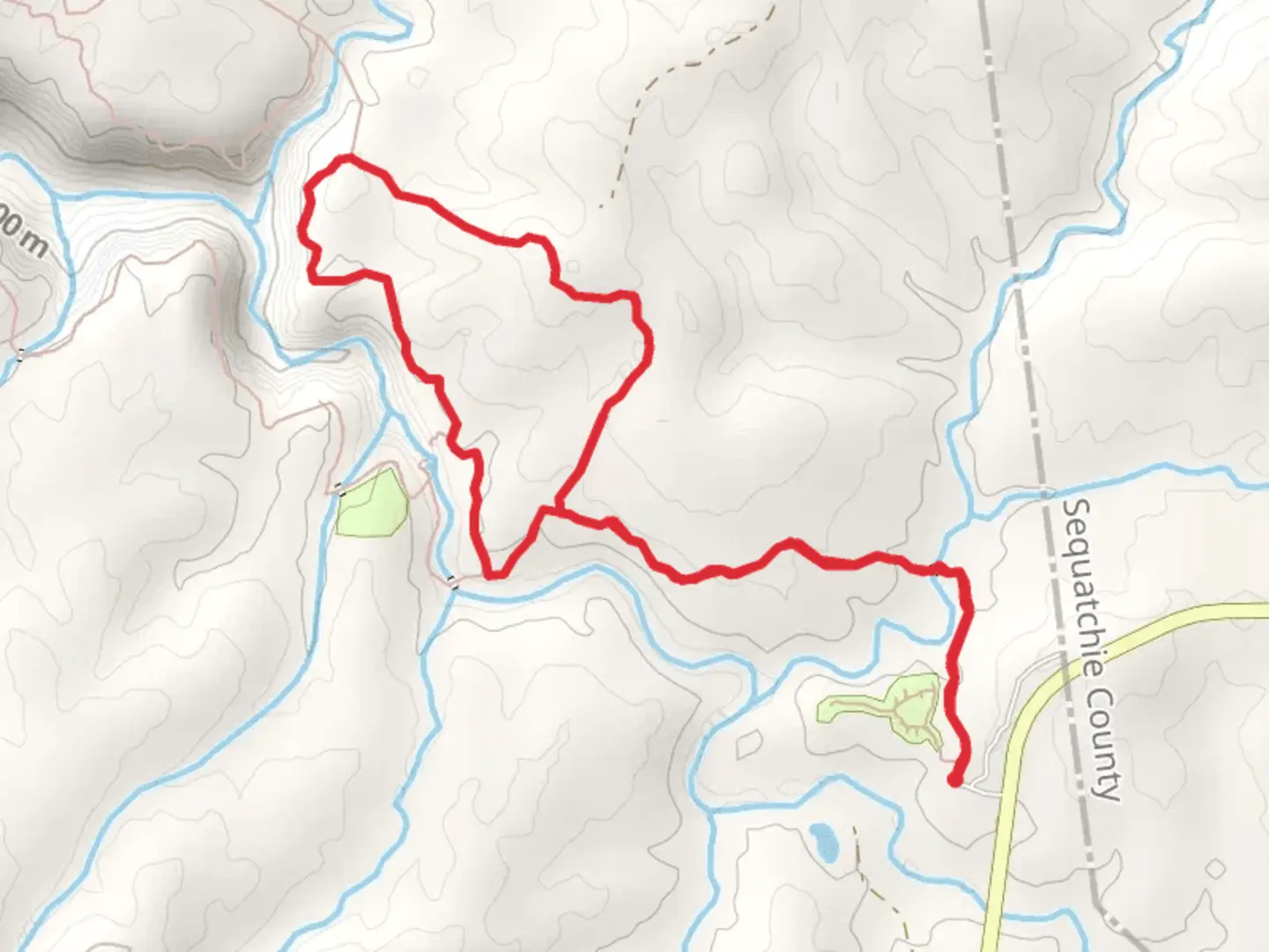 An image depicting the trail Savage Creek Loop and its surrounding area.