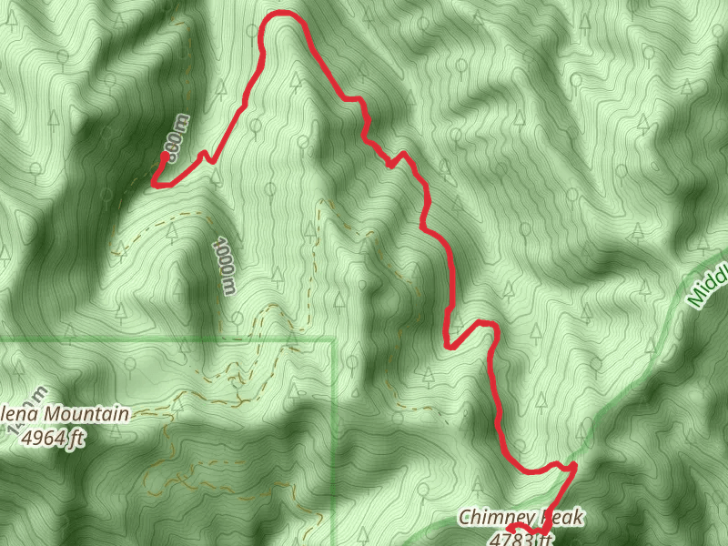 Chimney Peak via Mcquade Creek Trail