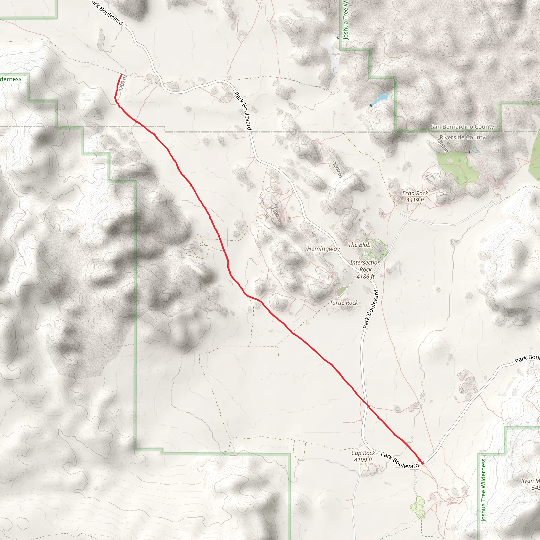Lost Horse Trail mobile static map
