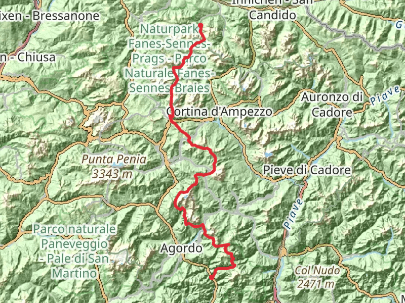 Dolomiten - Höhenweg