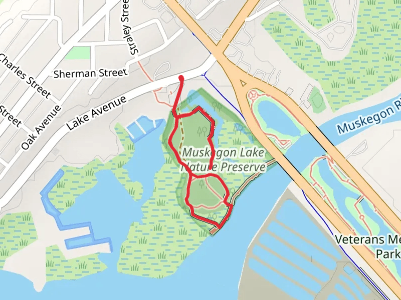 Muskegon Lake Nature Preserve Loop Trail