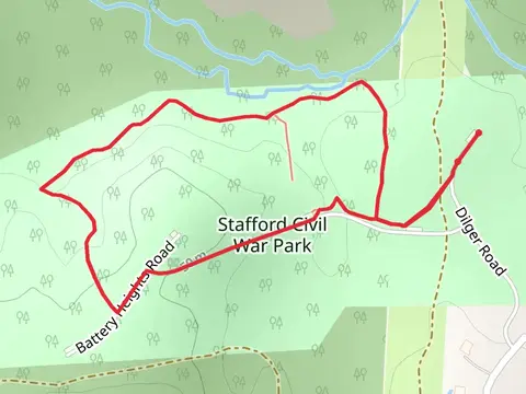 Battery Heights Road and Accokeek Creek Loop