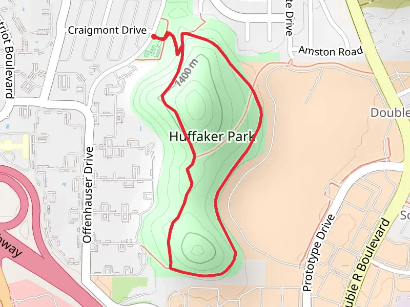 Huffaker Park Lookout Loop Trail