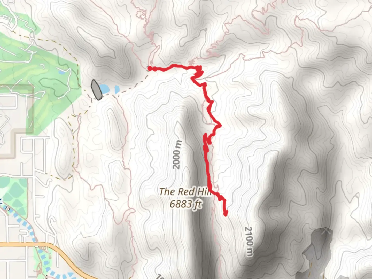 An image depicting the trail Thor's Lookout Trail and its surrounding area.