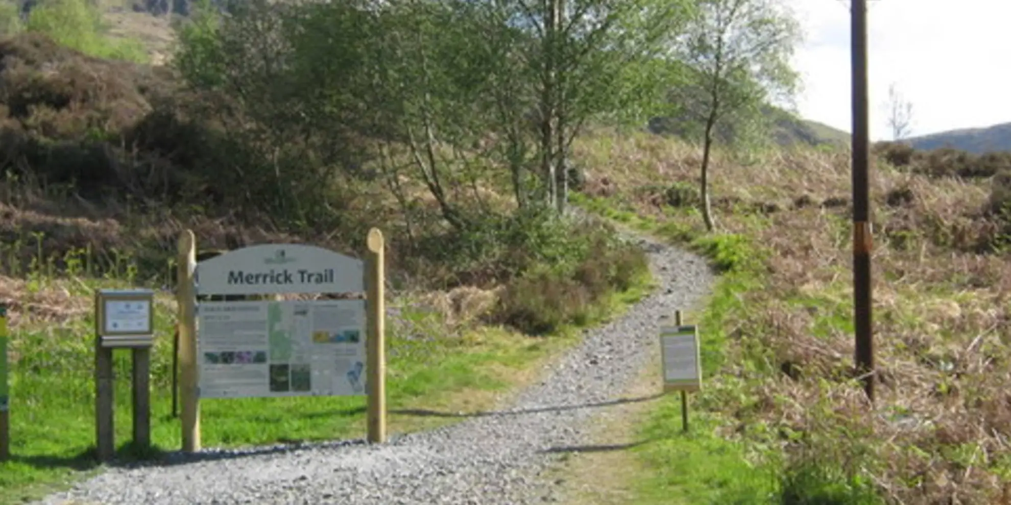An image depicting the trail Merrick from Glen Trool and its surrounding area.