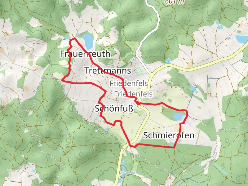 Friedenfels Rundwanderweg Orange