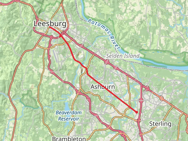 Washington and Old Dominion Trail - Pacific Boulevard