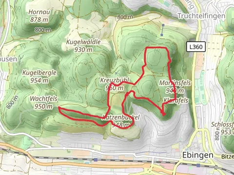 Kreuzbuehl and Schnecklesfels via Traufgaenge