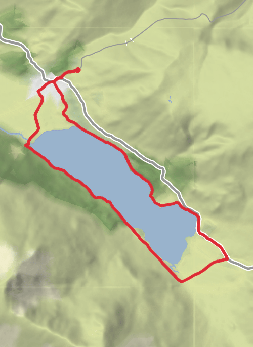 Hike from Buttermere mobile static map
