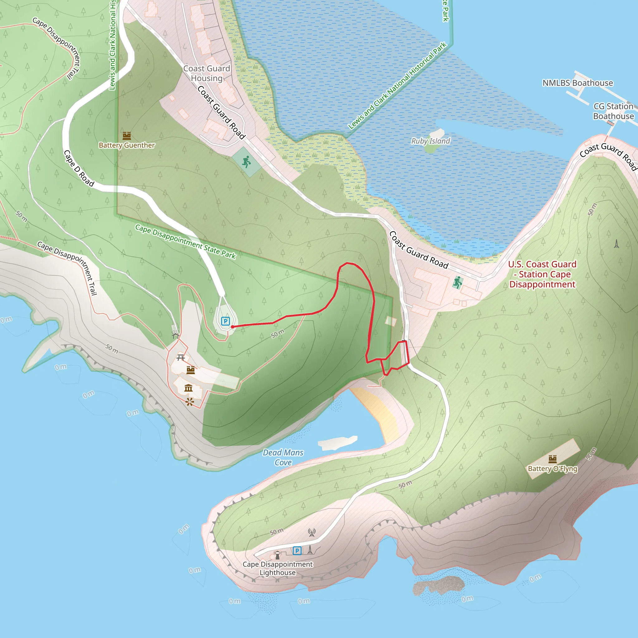 Dead Mans Cove mobile static map