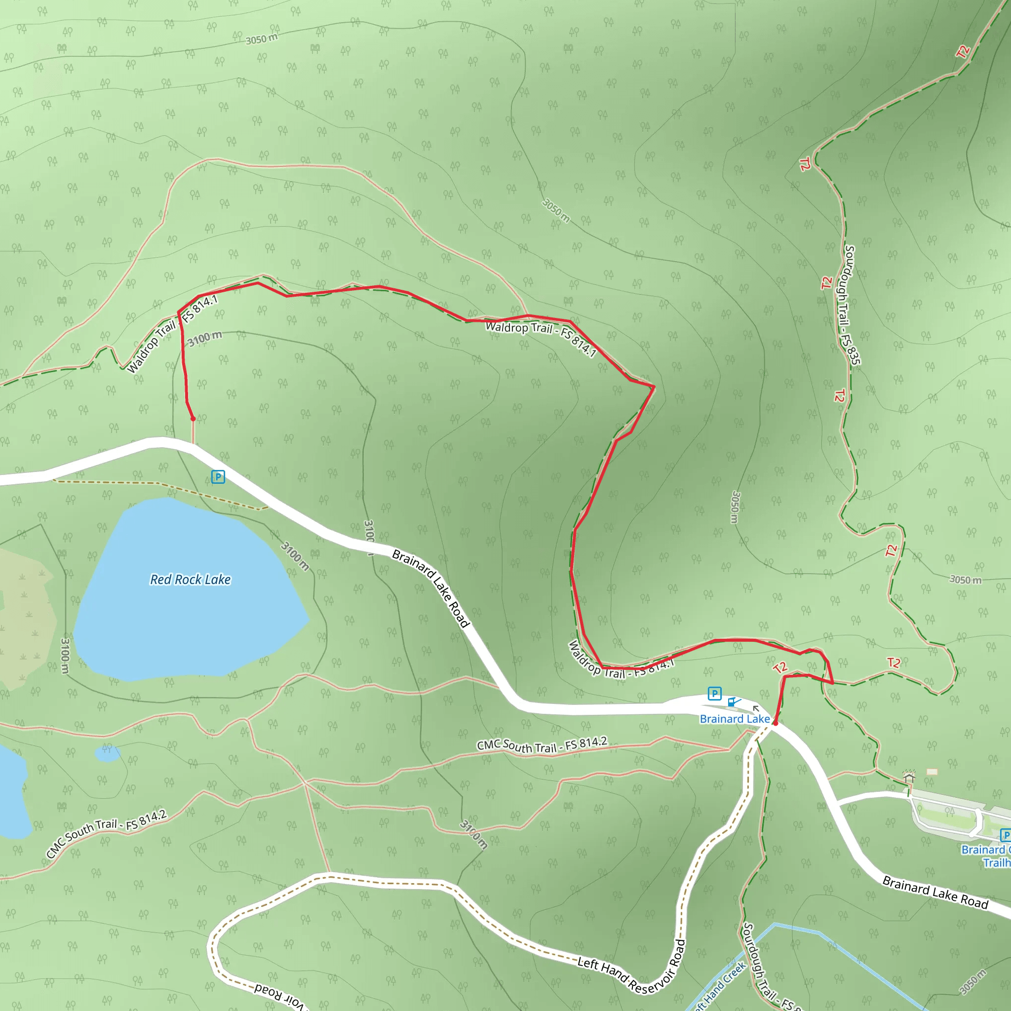 Waldrop Trail mobile static map