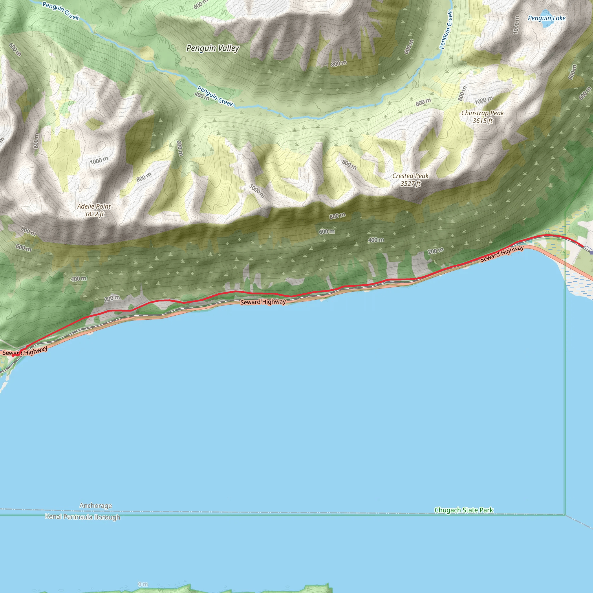 Bird to Gird Pathway from Bird Point mobile static map