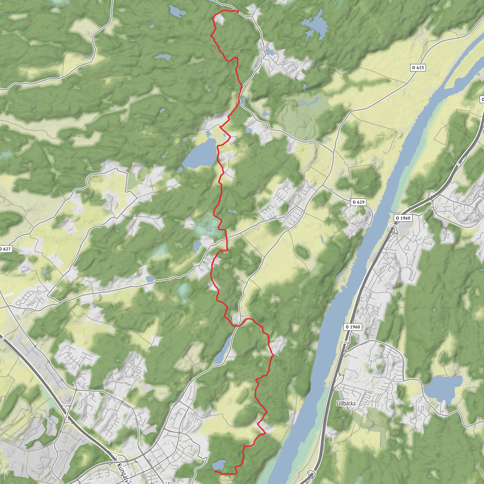 Bohusleden stage 21 mobile static map