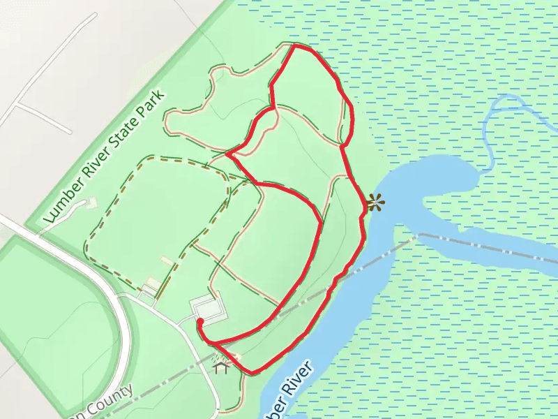 Britt Cemetery Loop near Lumber River