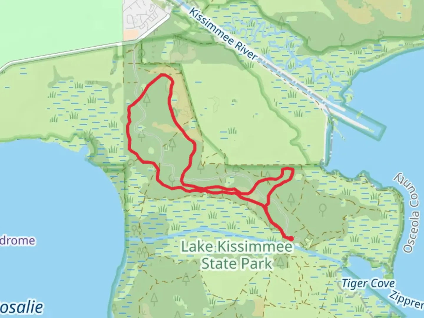 An image depicting the trail North Loop Trail and its surrounding area.