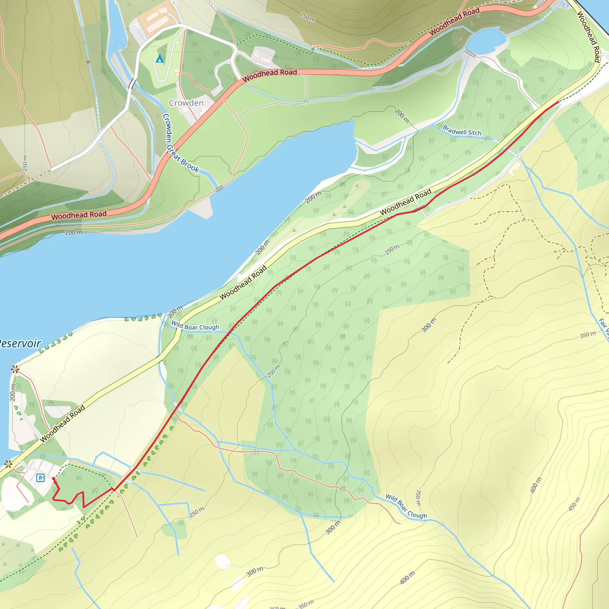 Torside Walk mobile static map