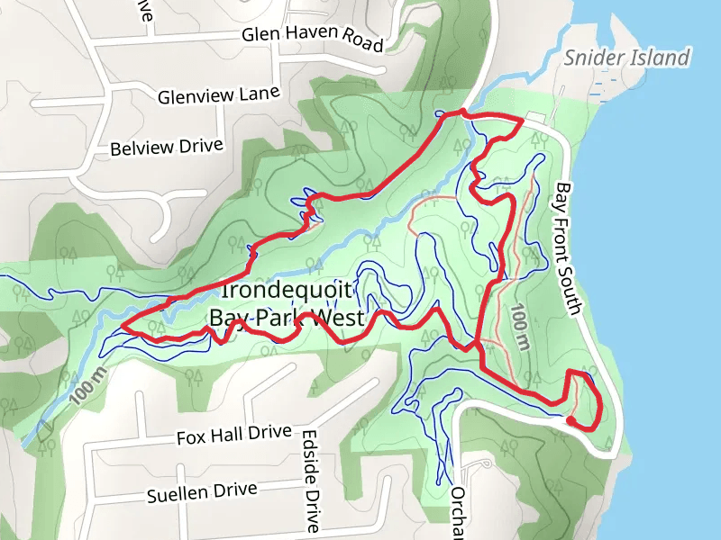 Irondequoit Bay Park West Loop from Orchard Park Boulevard