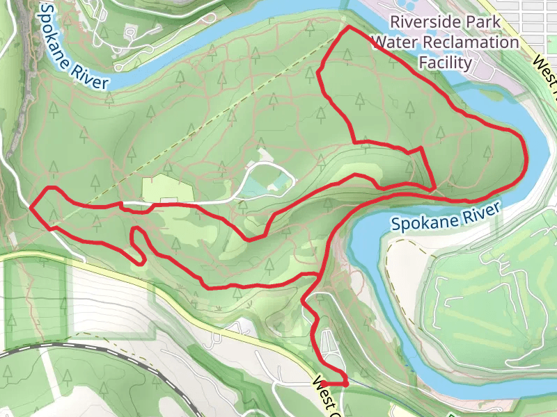 Spokane River Centennial Trail and Trail 100 Loop