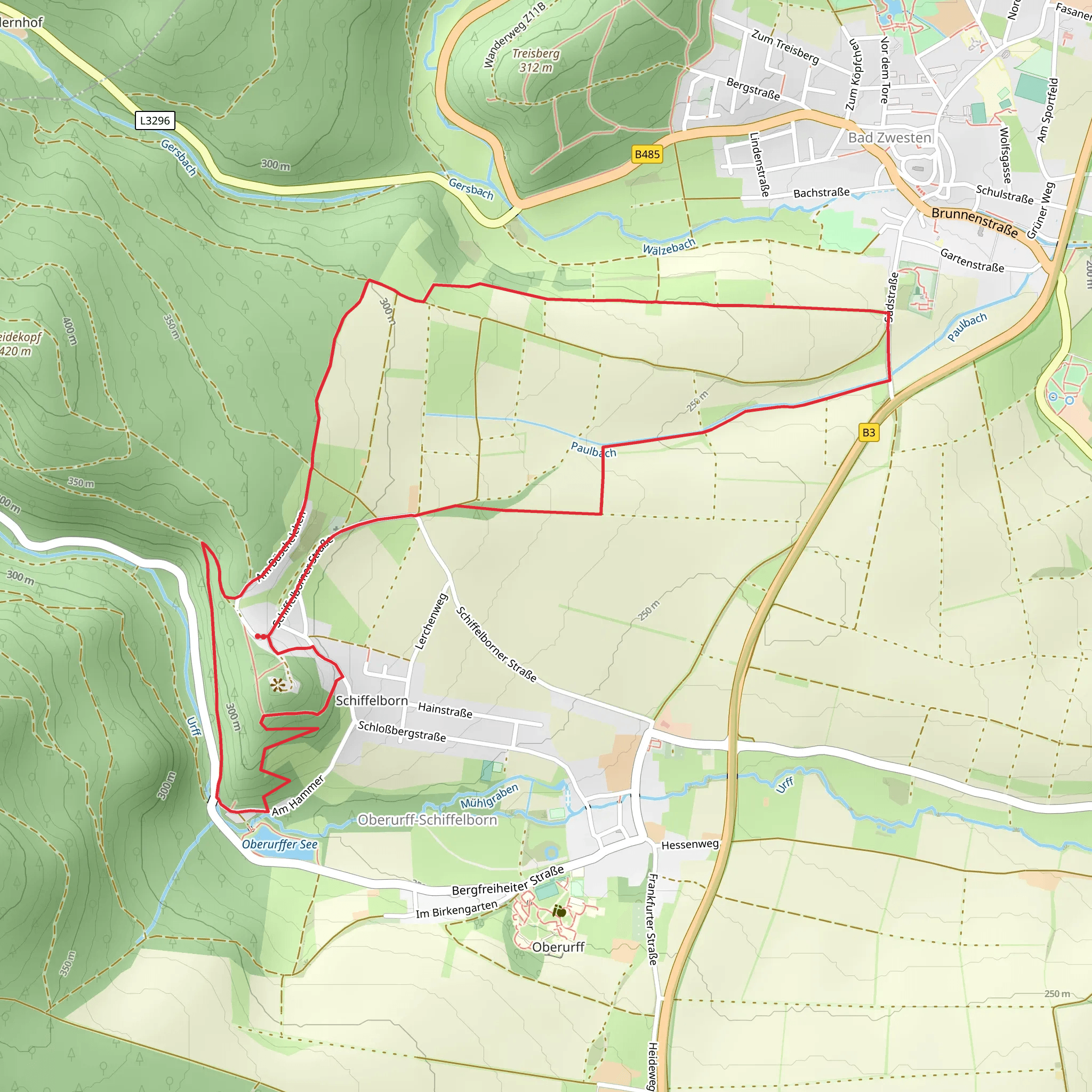 Ruine Lowenstein and Funkenstein Loop | Schwalm-Eder-Kreis | Germany