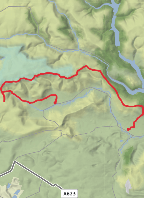 High Peak Hiking mobile static map