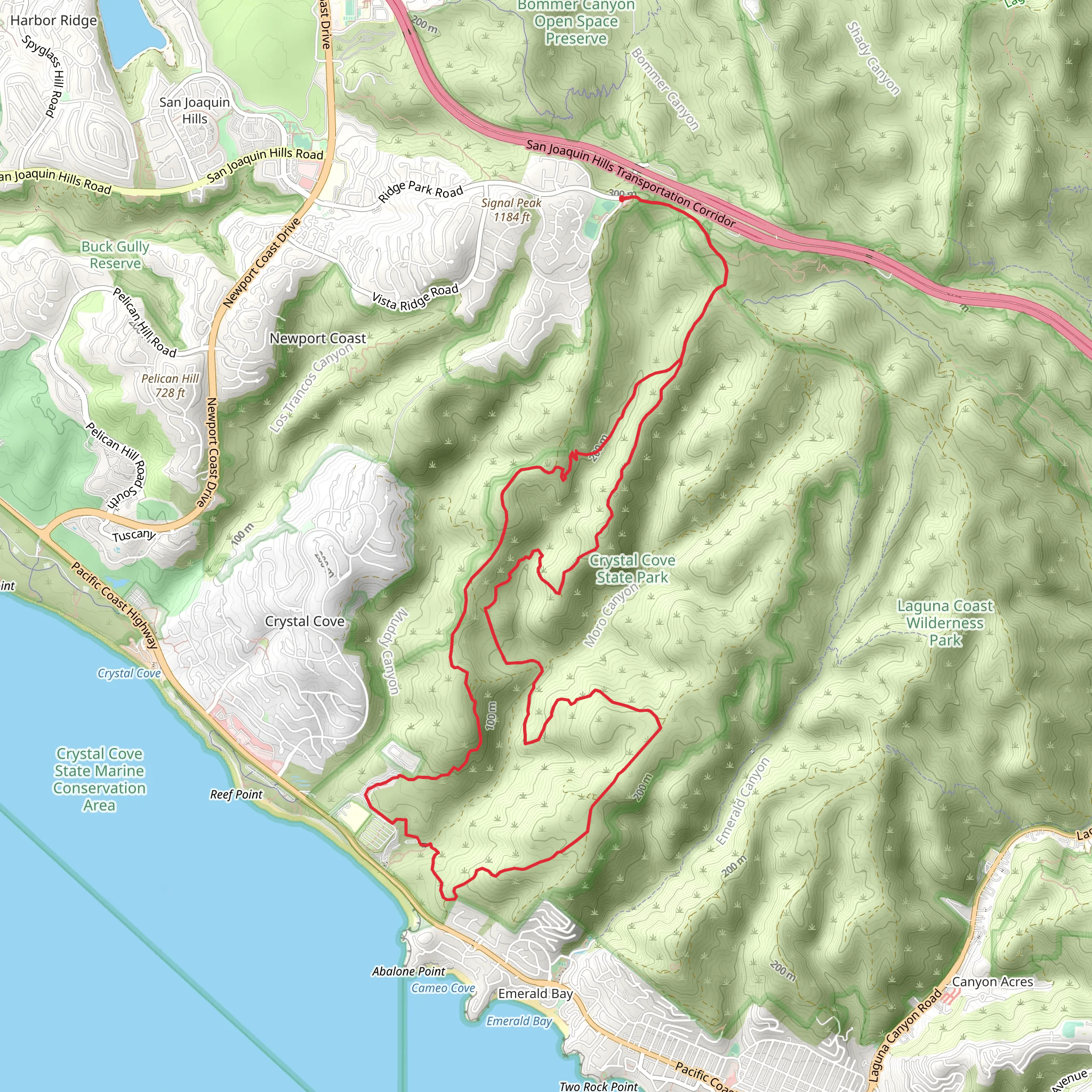Rattlesnake Trail and East Cut Across Loop mobile static map